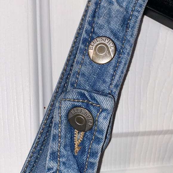 3/$30 Vintage Blue Spice Jean Dress - Picture 6 of 10